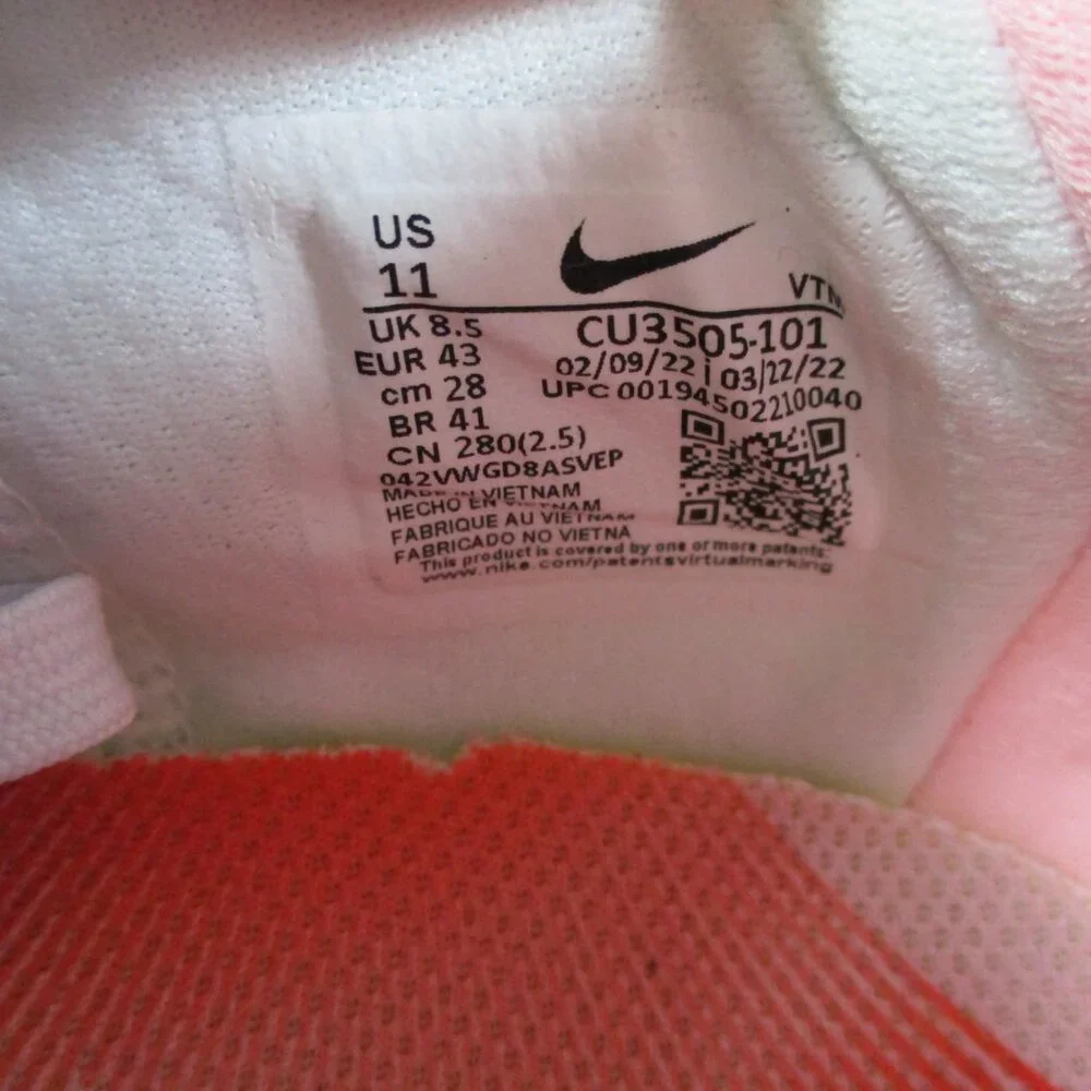 Nike Renew 2 Running Sneakers Womens 11 Blue Football Grey Pink CU3505 101 - Picture 6 of 6